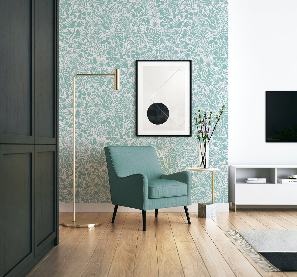 Shop Peel & Stick Floral Wallpaper by Green Planet Home Décor – Green Planet Print