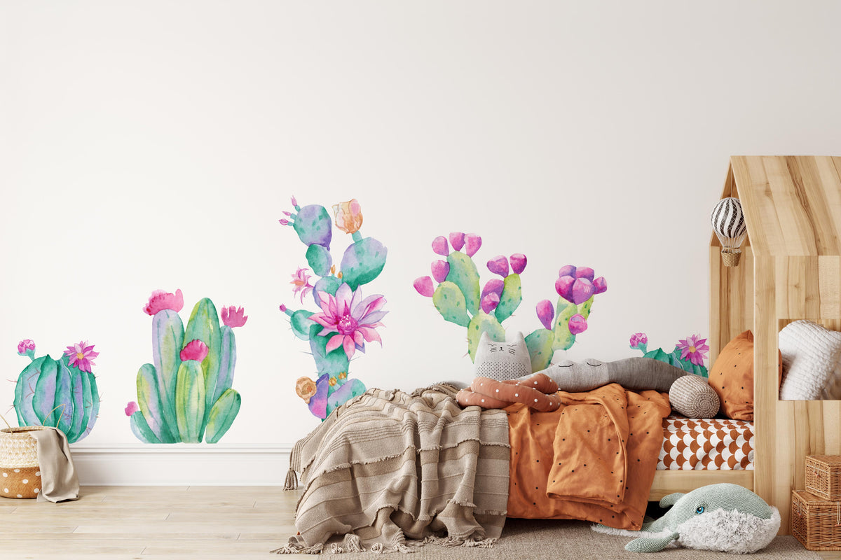 Shop Desert Cactus Decals | Mural Wall Stickers – Green Planet Print