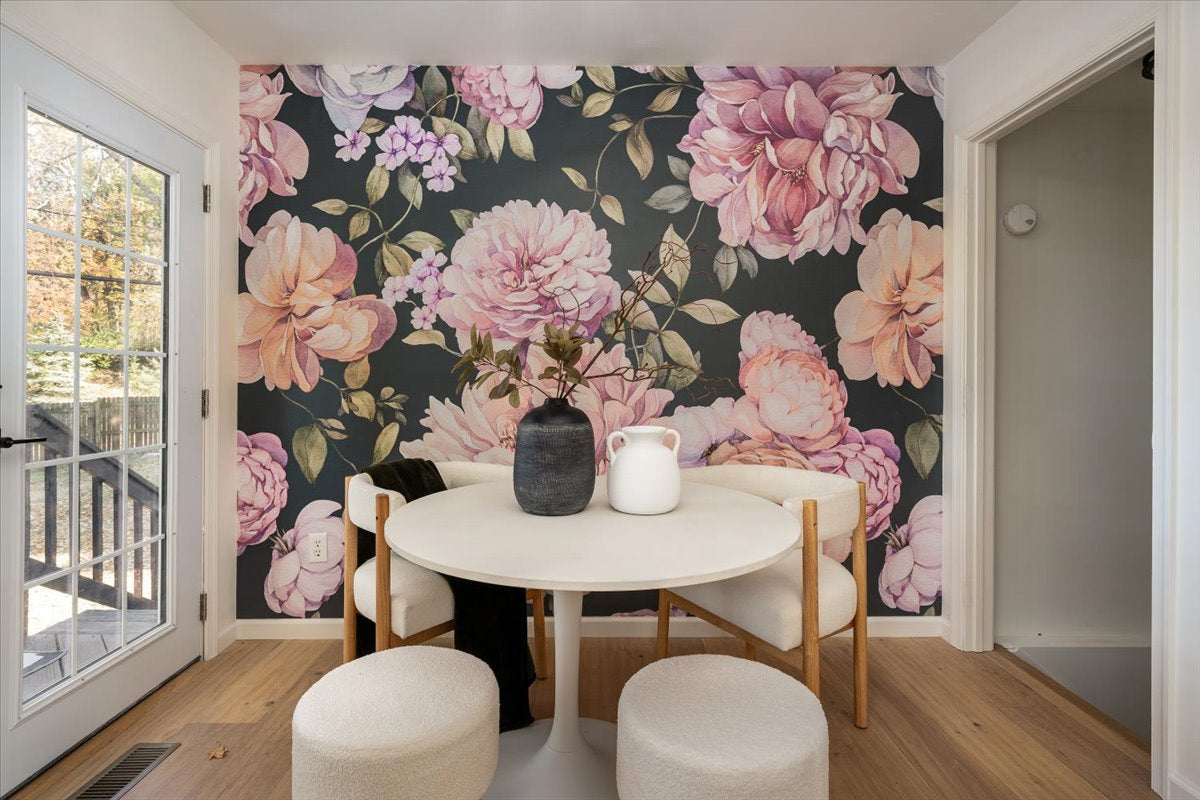 Peony Wall Mural | Nursery Wallpaper | Green Planet Home Décor – Green ...