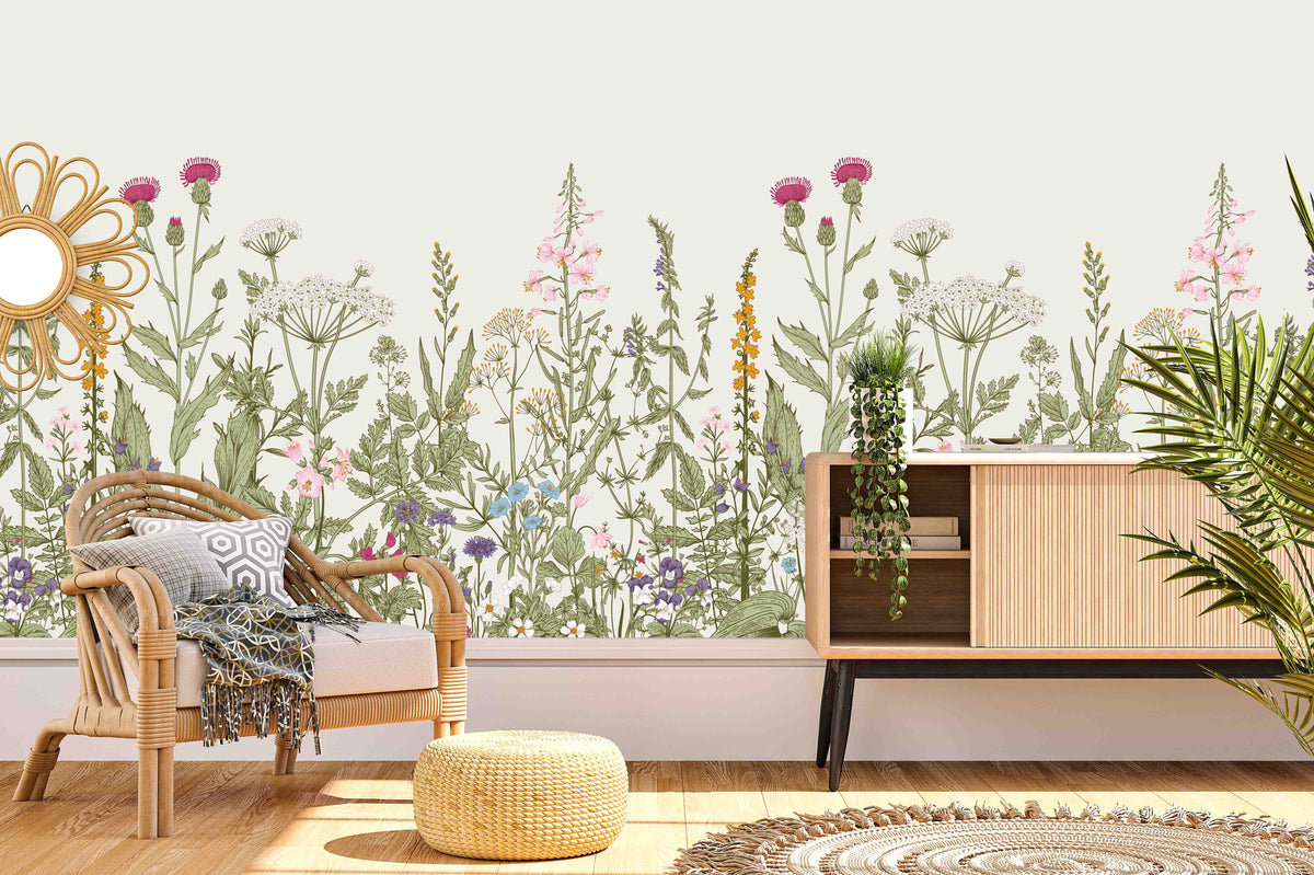 Shop Floral Murals by Green Planet Print