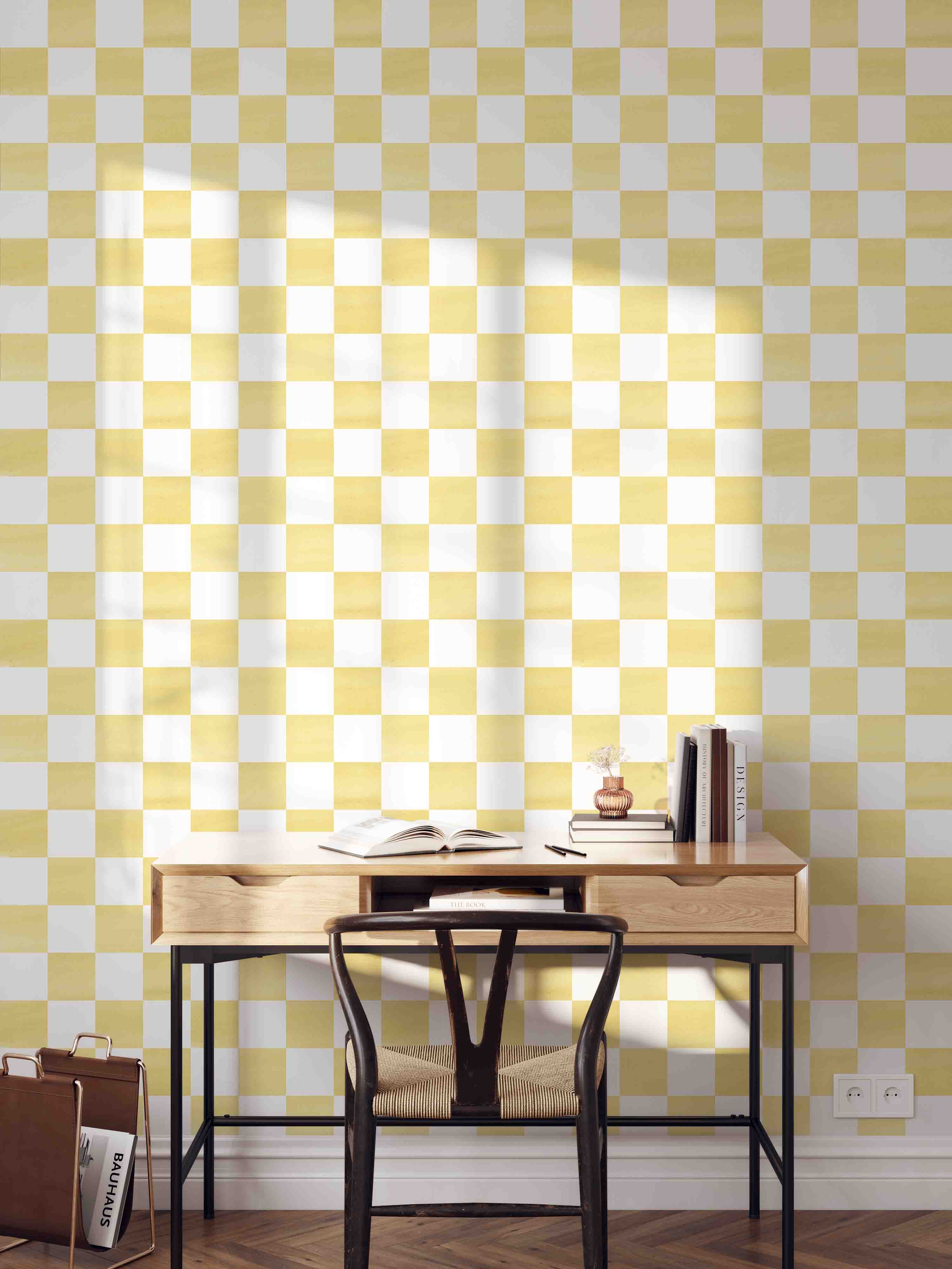 Check Walll Pattern Checkered Wallpaper | Peel & Stick Wall Murals by Green Planet – Green ...