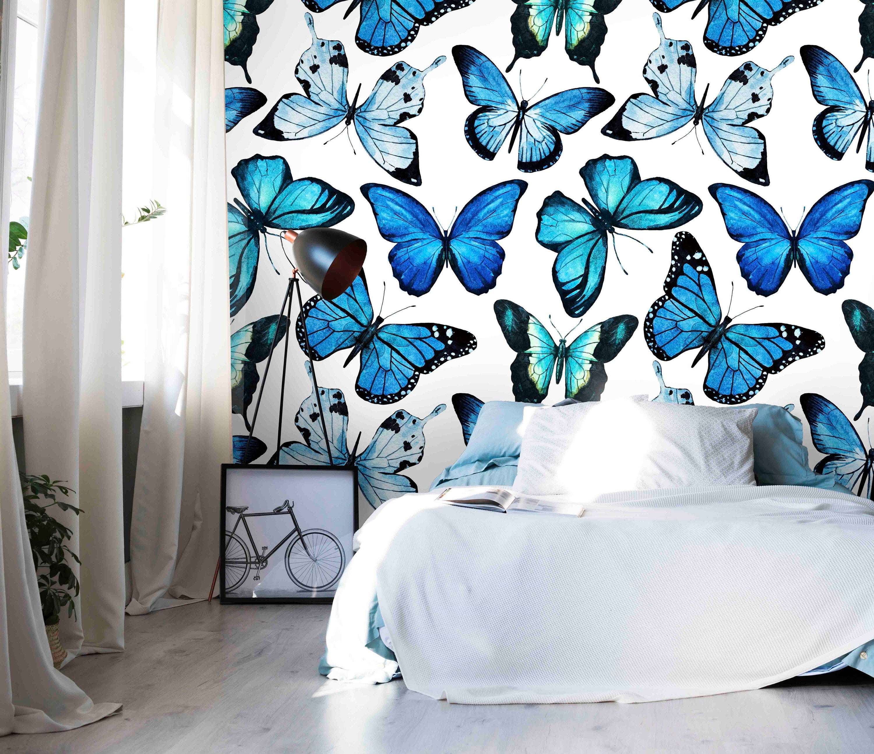 Butterfly Design Self Adhesive Wallpapers For Home Office Etc